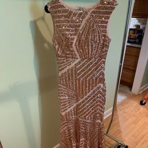 Rose gold dress